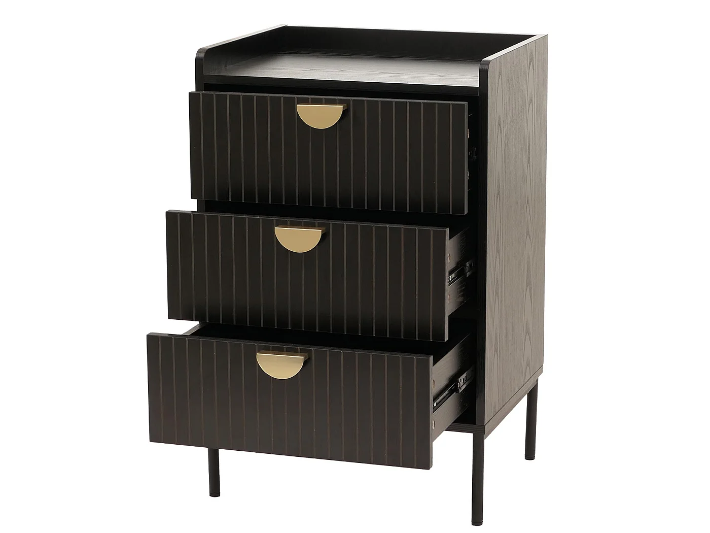 Commode MCW-O39,  hout look zwart