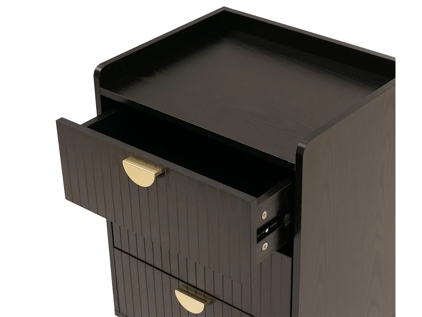 Commode MCW-O39,  hout look zwart