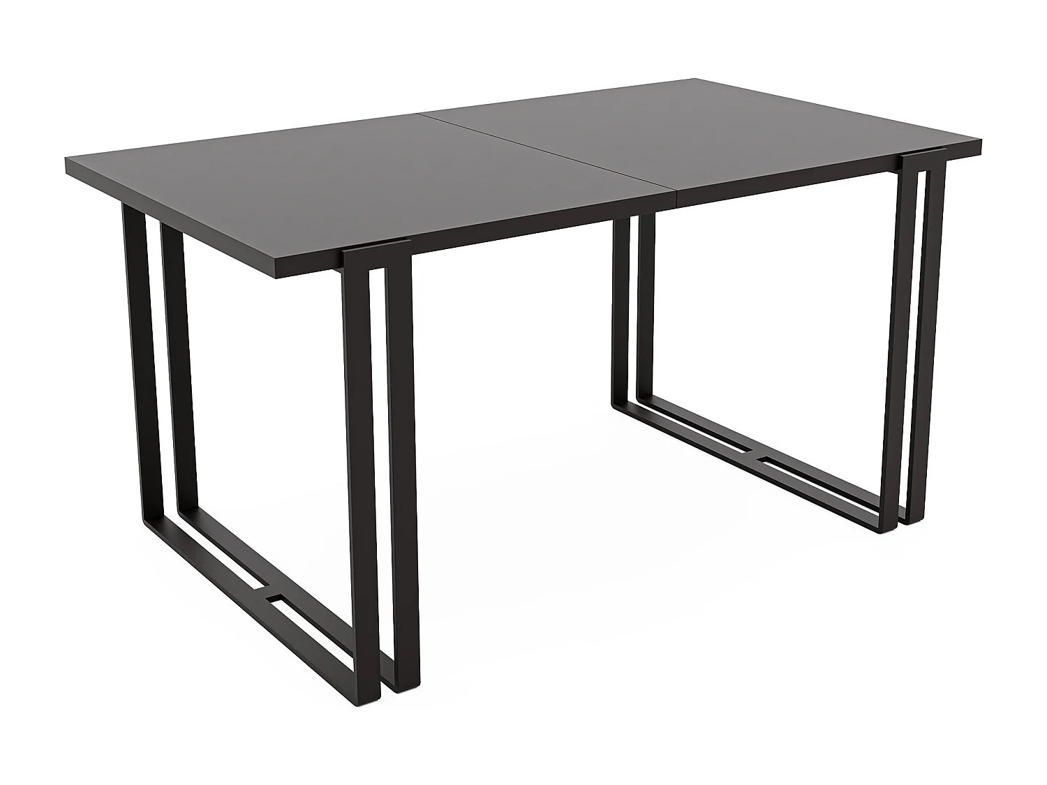 Table extensible molet noir, 160x220