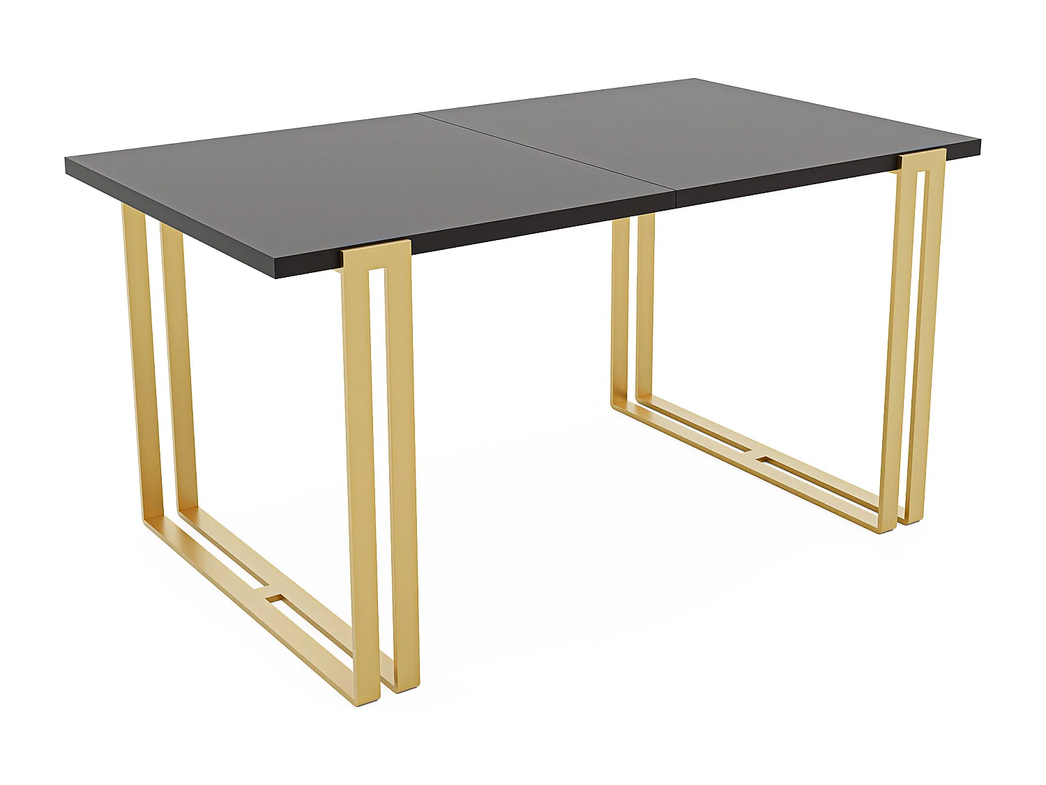 Table extensible molet noir, 160x220