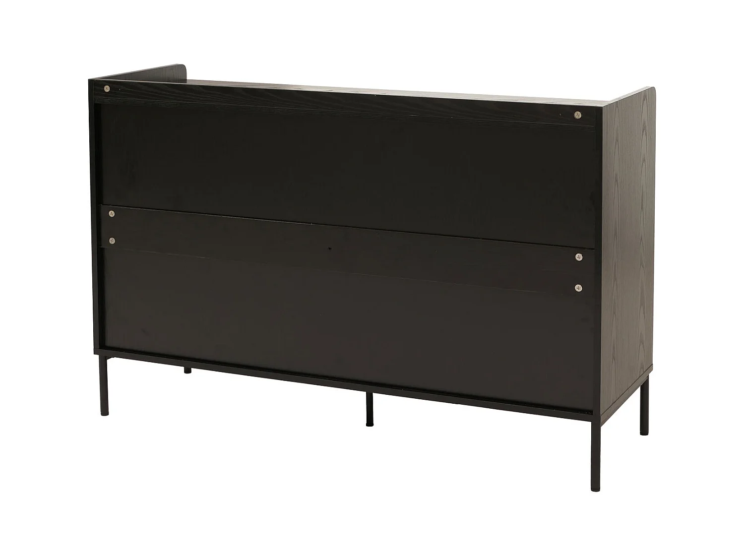 Kommode MCW-O39, Holzoptik schwarz