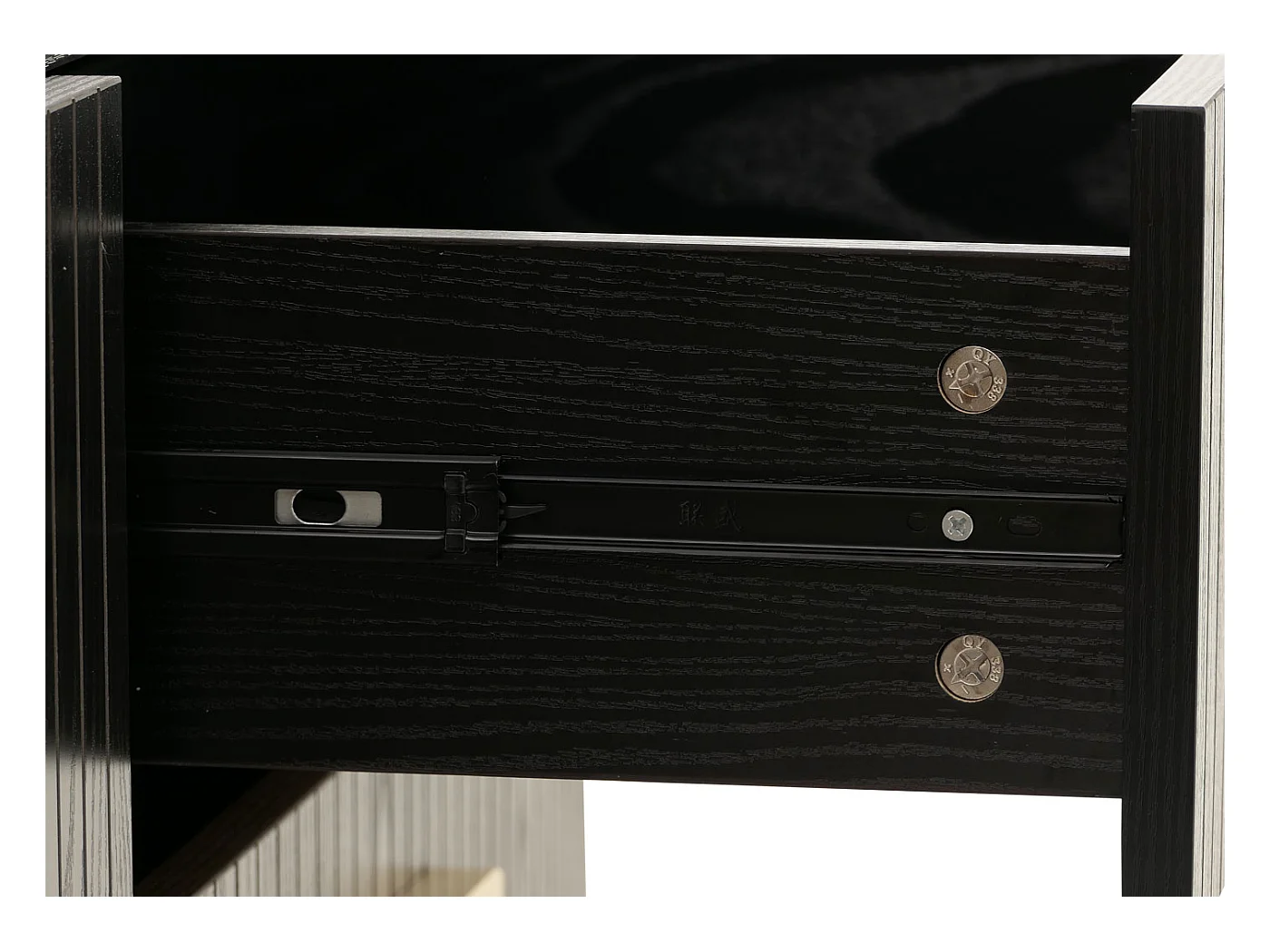 Commode MCW-O39,  aspect bois noir