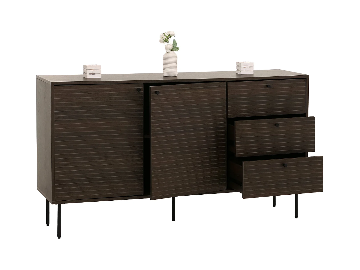 Commode MCW-N78,  brun foncé