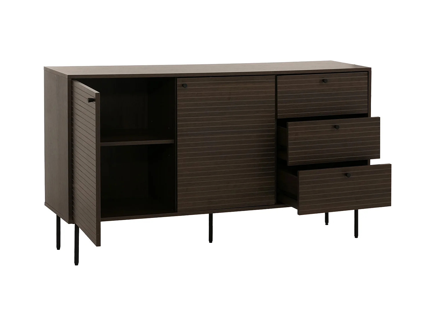 Commode MCW-N78,  brun foncé