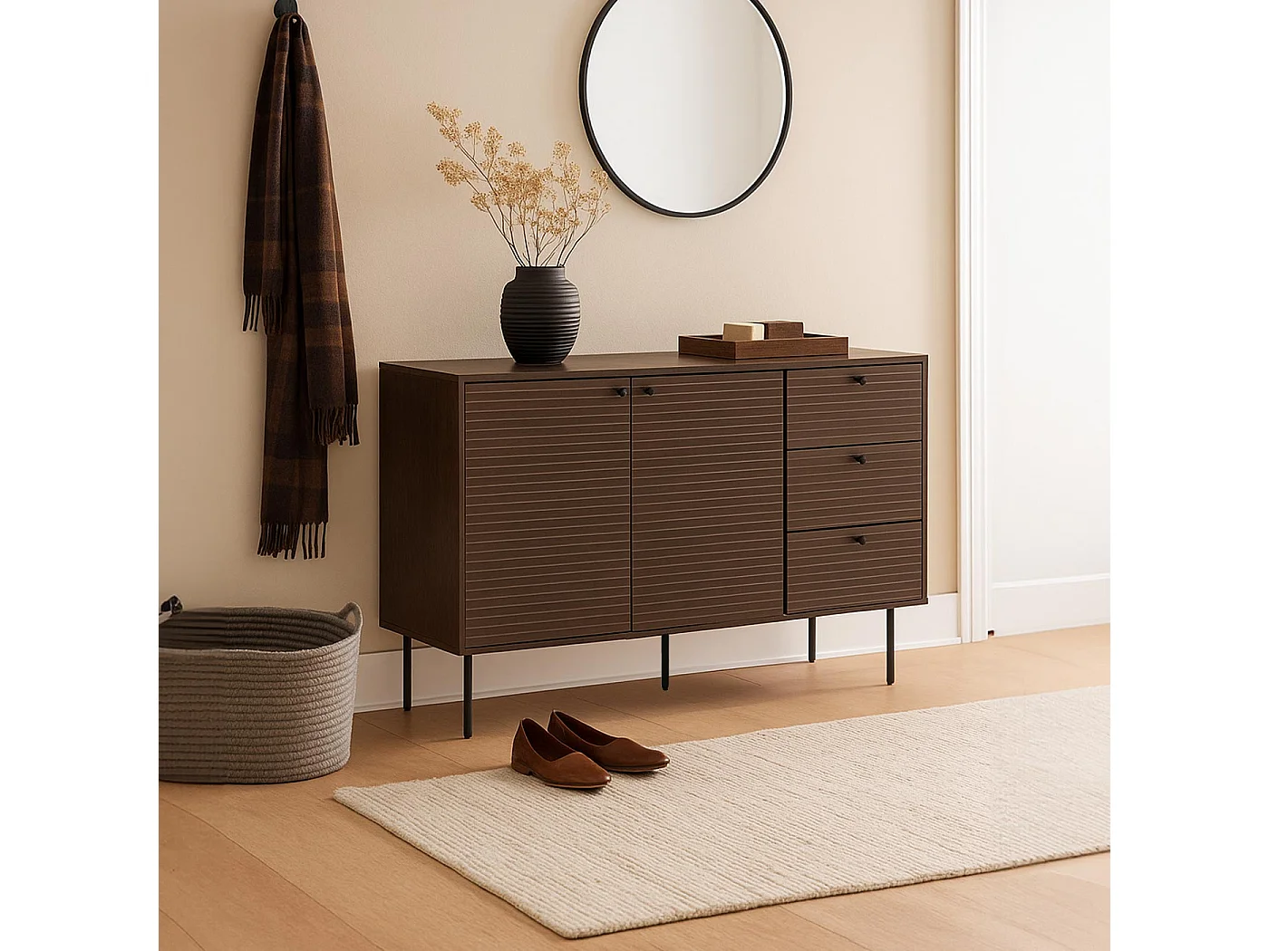 Commode MCW-N78,  donkerbruin