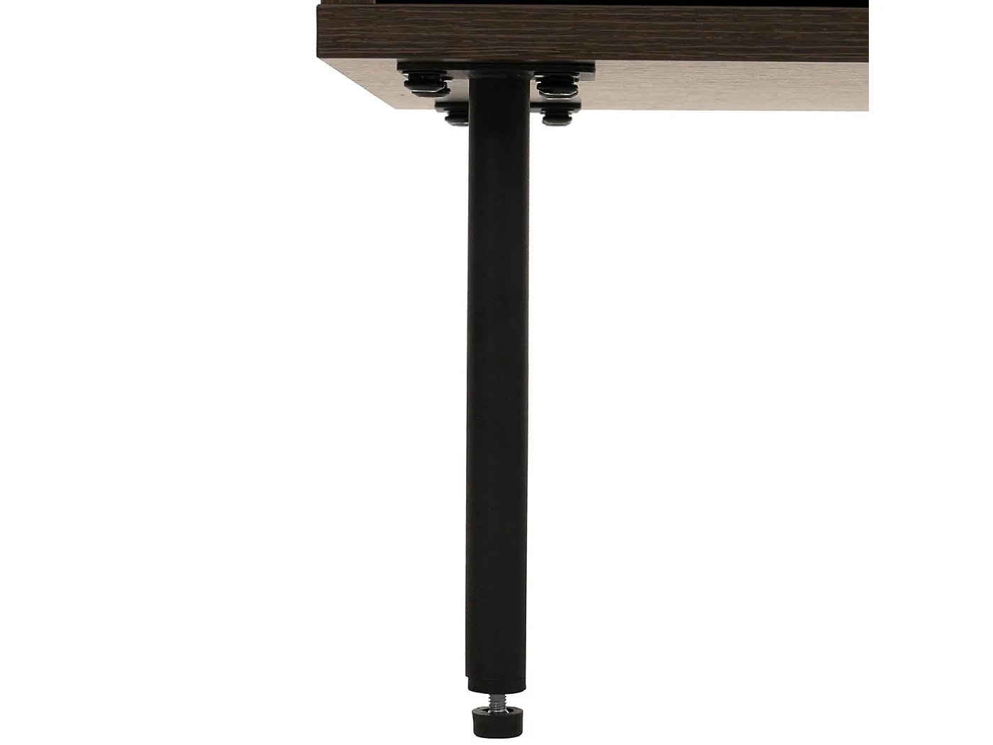 Cassettiera MCW-N78, credenza, 3 cassetti 2 ante, stile scandinavo metallo legno melamina MVG 85x150x40cm ~ marrone