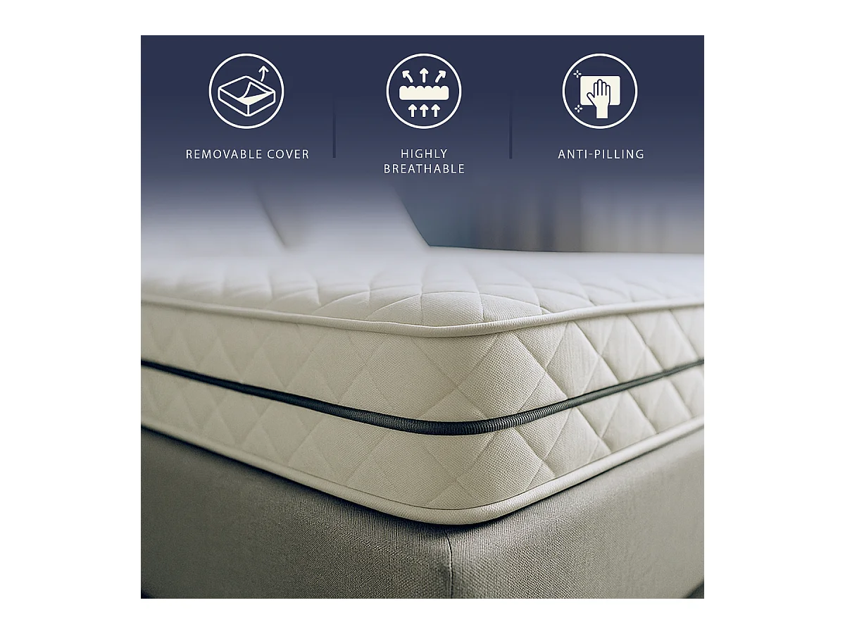 Fuze Pro | Queen Matratze 160x200 cm | Taschenfedern + Allergieschaum | H 24 cm | Orthopädisch | Made in Italy