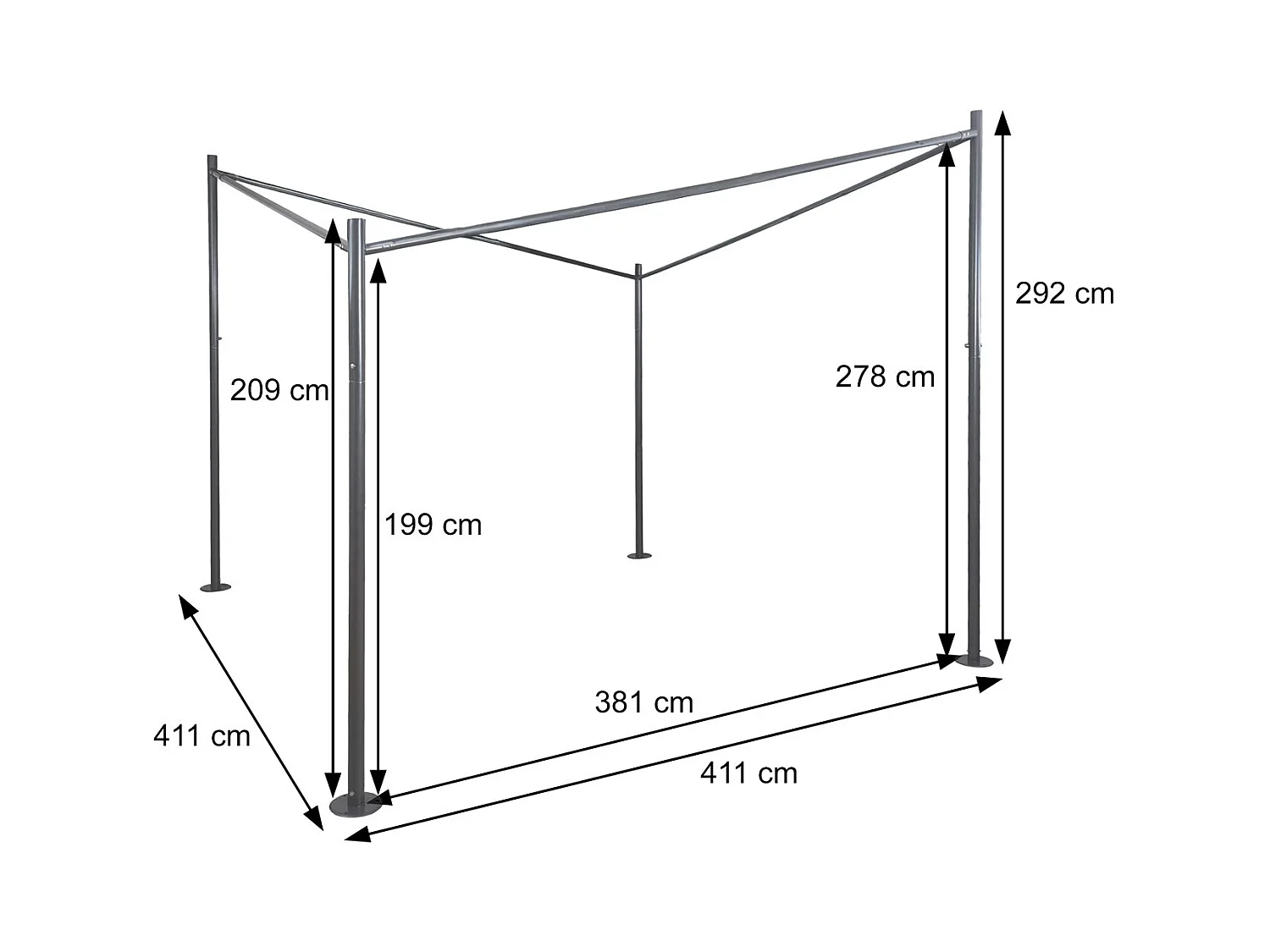Rama pergoli MCW-A41