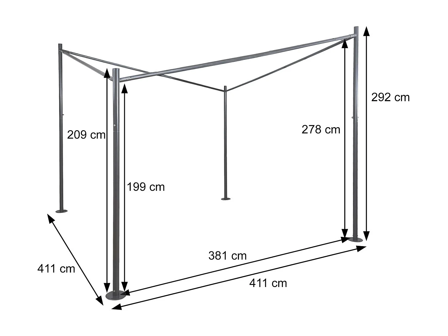 Rama pergoli MCW-A41