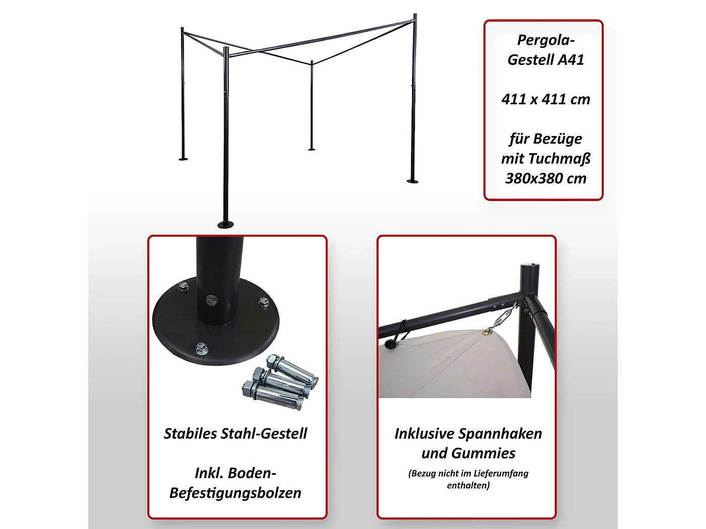 Rama pergoli MCW-A41