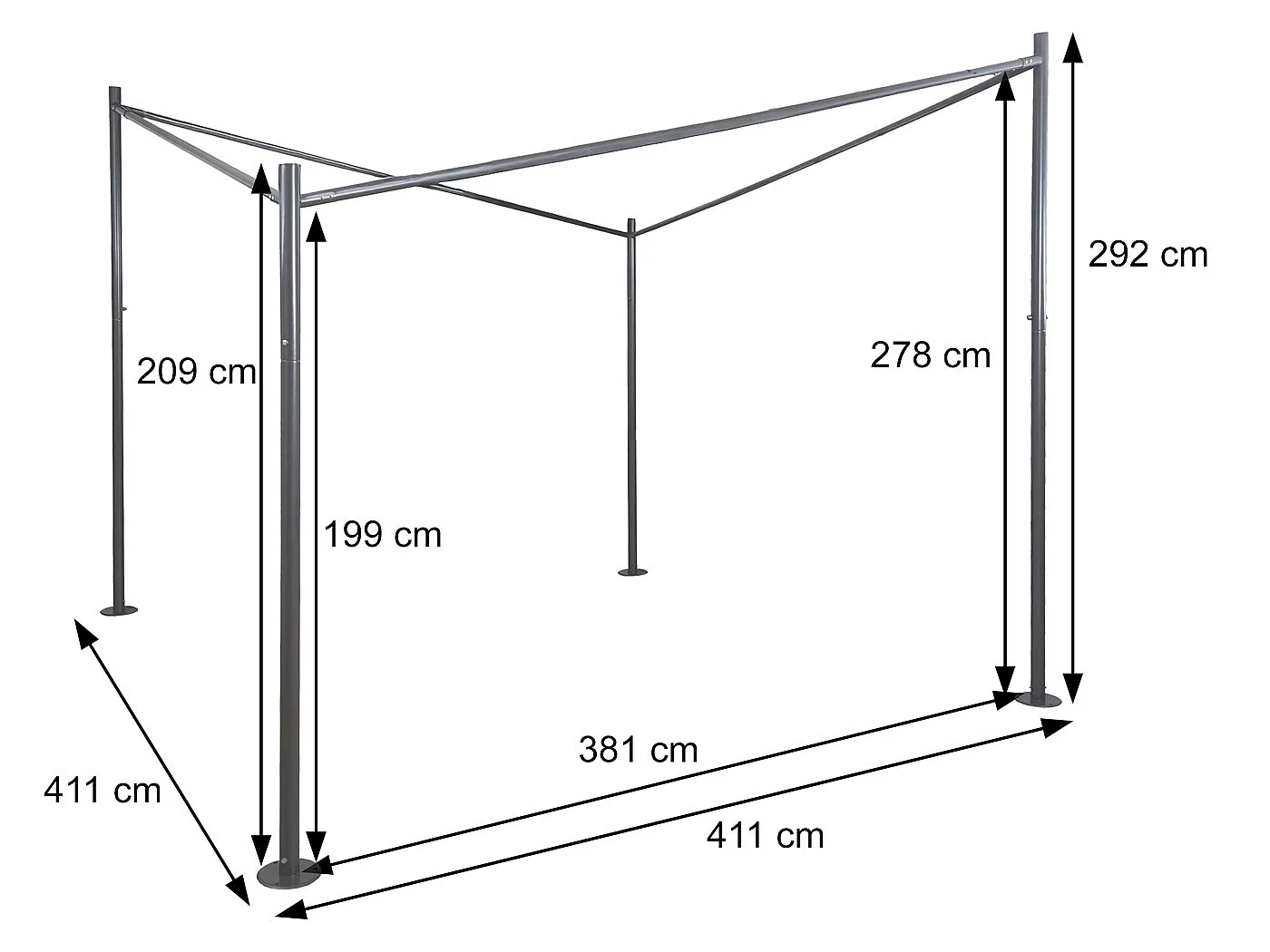 Pergola-stel MCW-A41