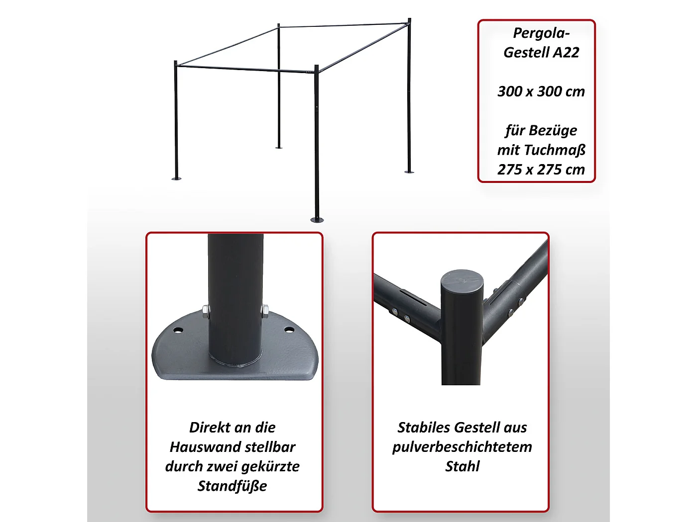 Rama pergoli MCW-A22
