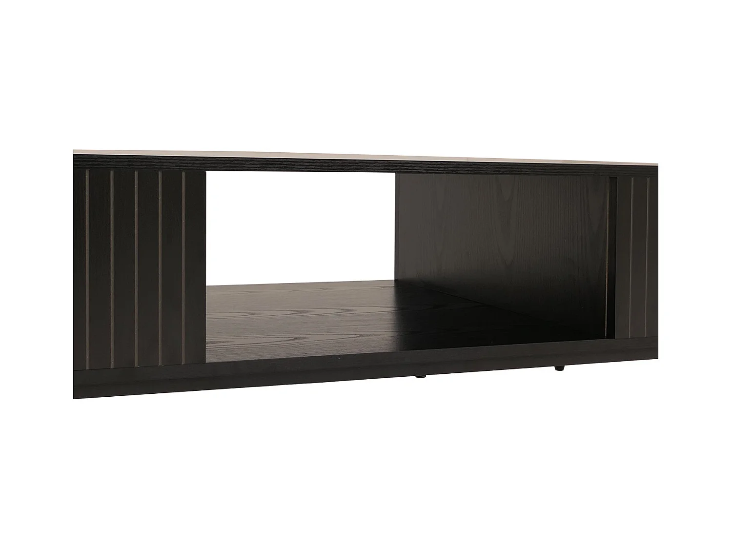 Mesa baja MCW-O39,  aspecto madera negro