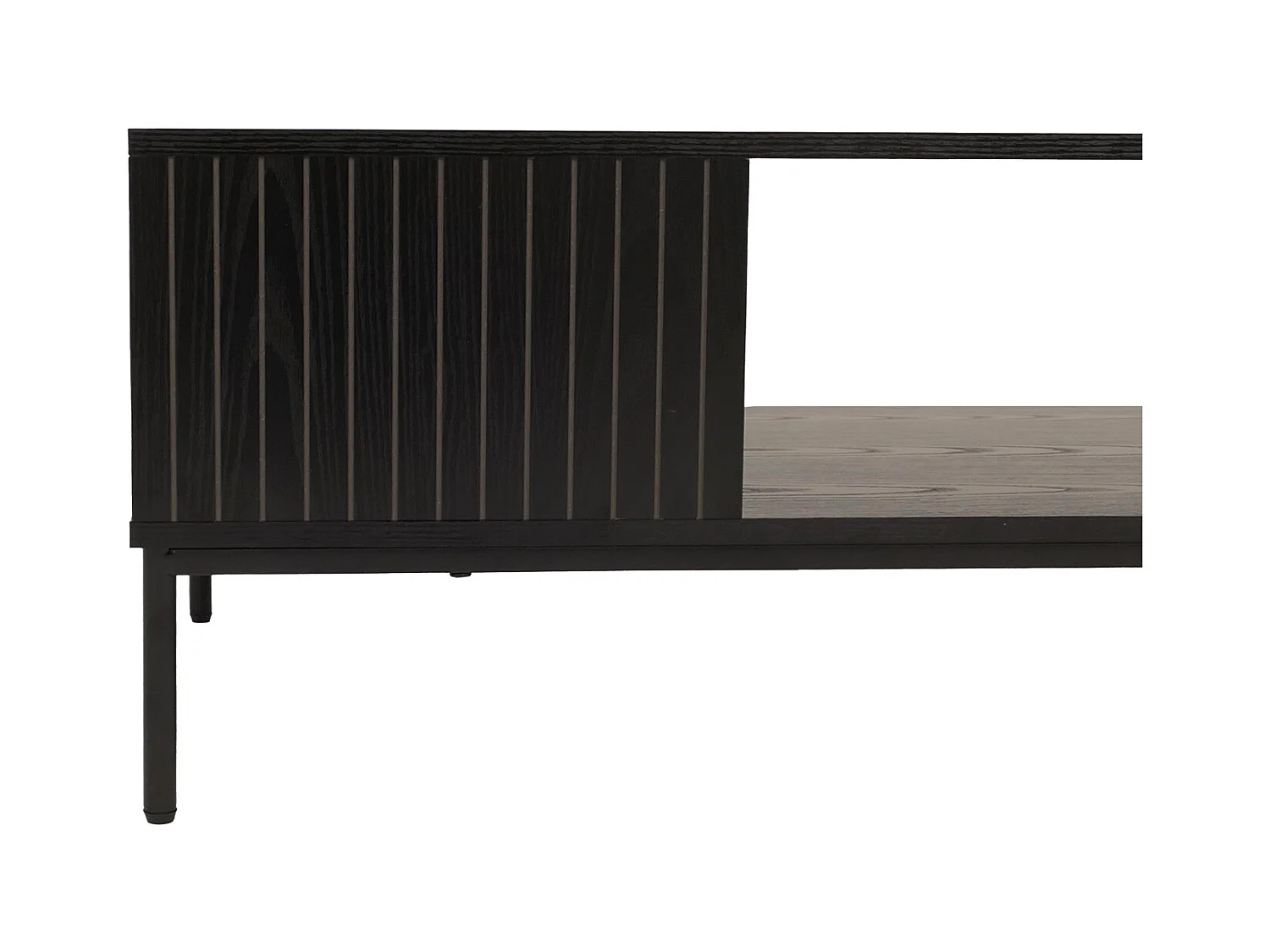 Mesa baja MCW-O39,  aspecto madera negro