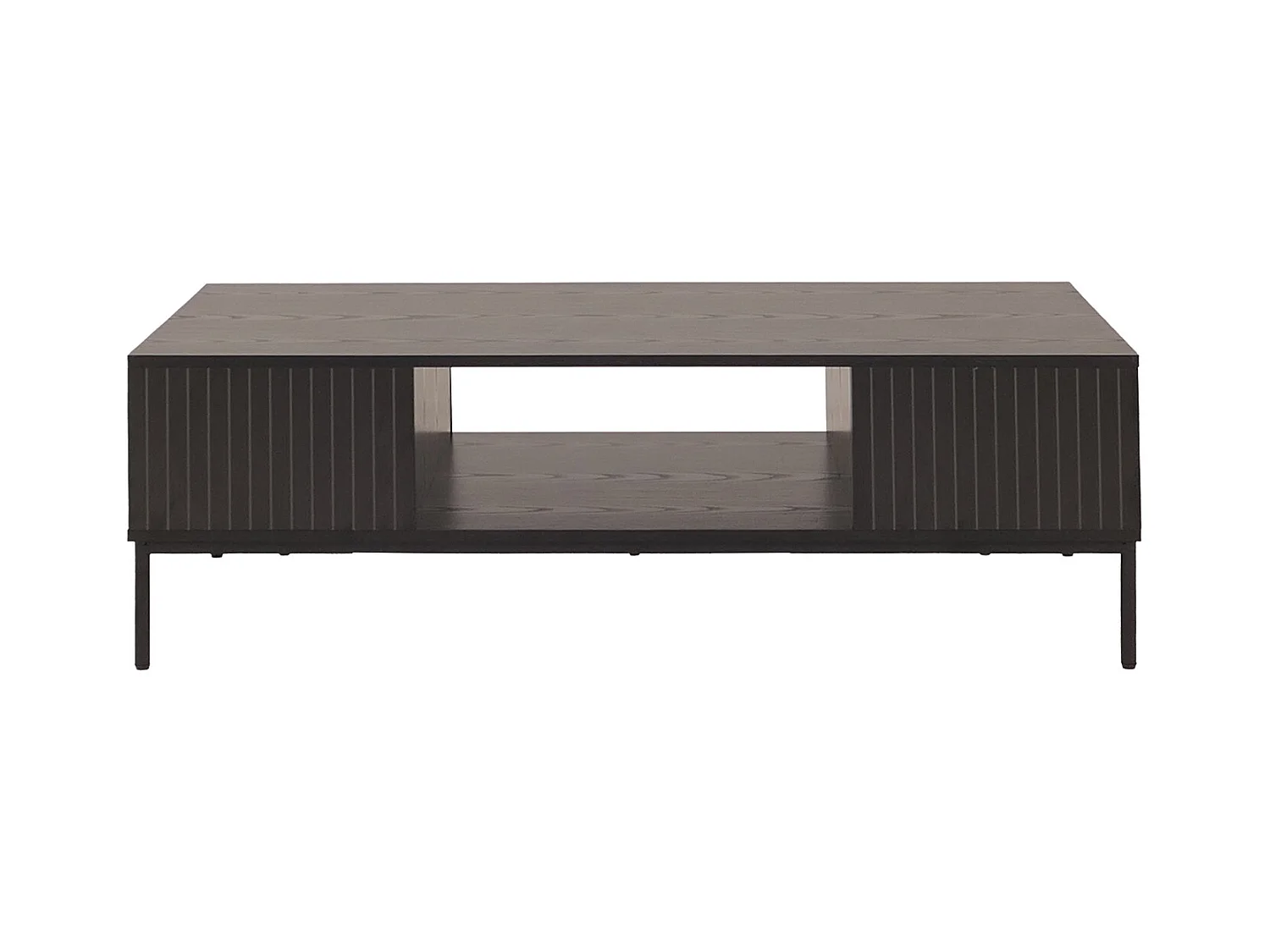 Mesa baja MCW-O39,  aspecto madera negro