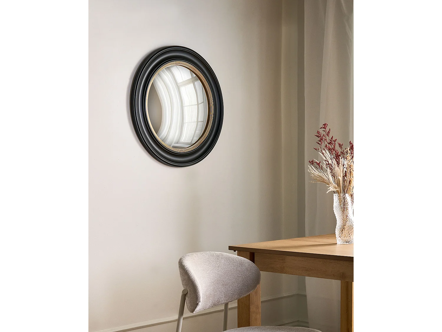Miroir MALO 66 cm 66 cm Noir