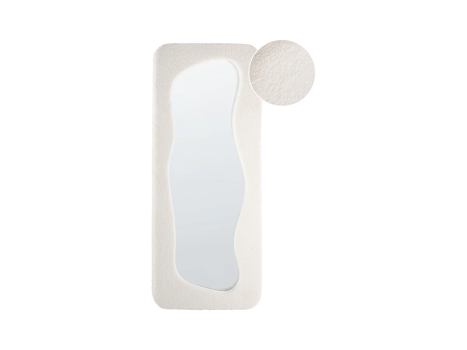 Miroir QUIMPER 70 cm 170 cm Blanc cassé