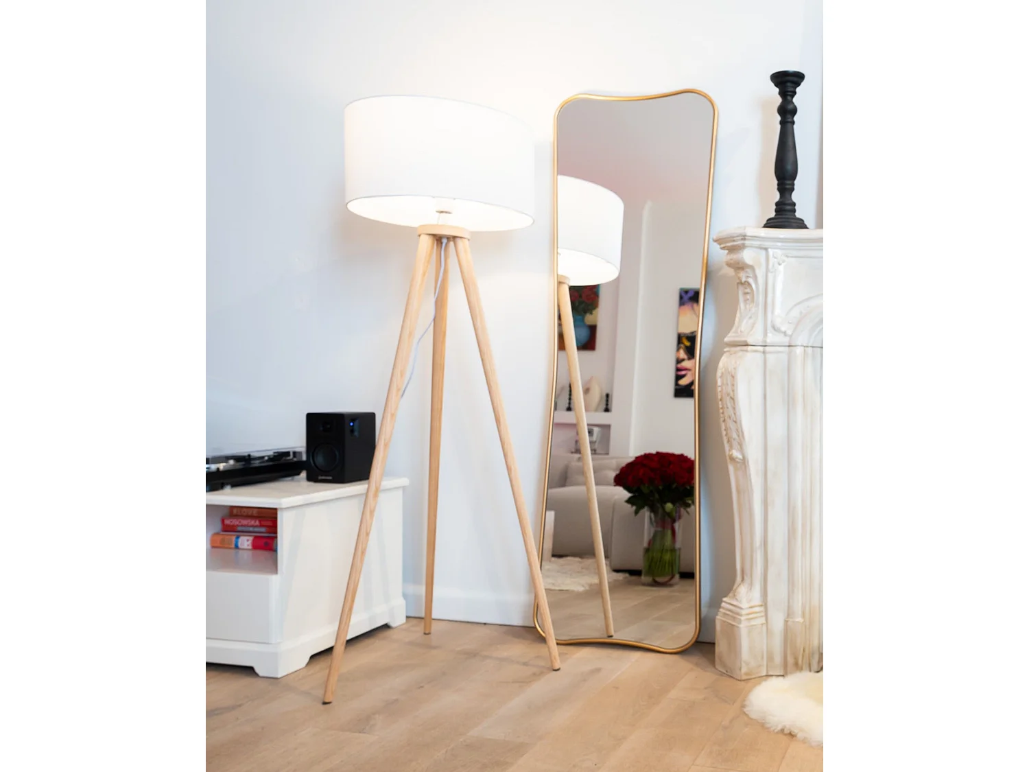 Miroir BRIEUC 50 cm 160 cm Doré
