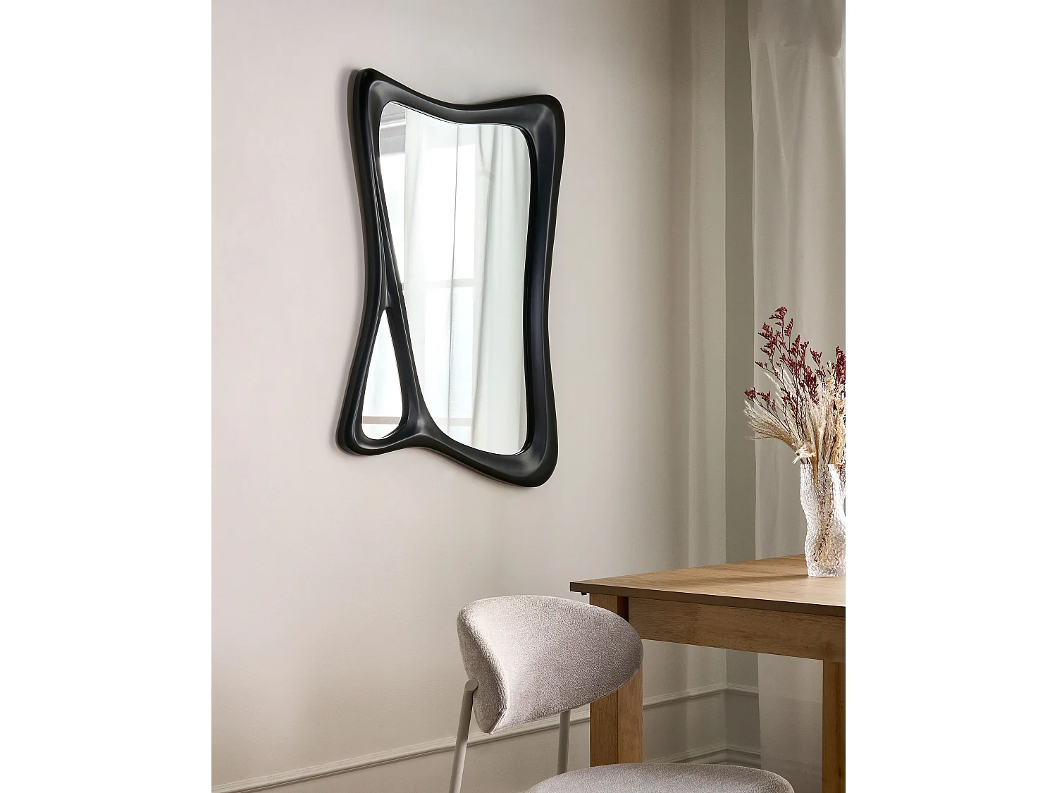 Miroir LANESTER 70 cm 100 cm Noir