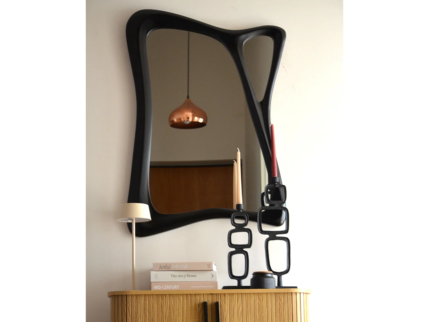 Miroir LANESTER 70 cm 100 cm Noir