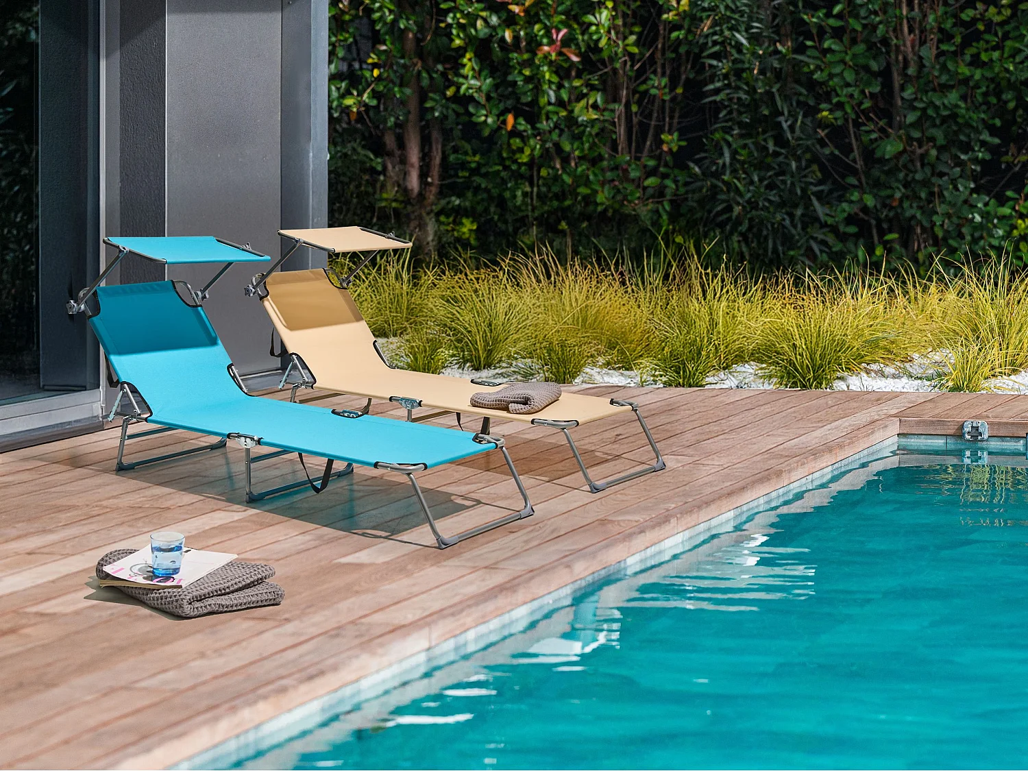 Transat FOLIGNO Métal Turquoise