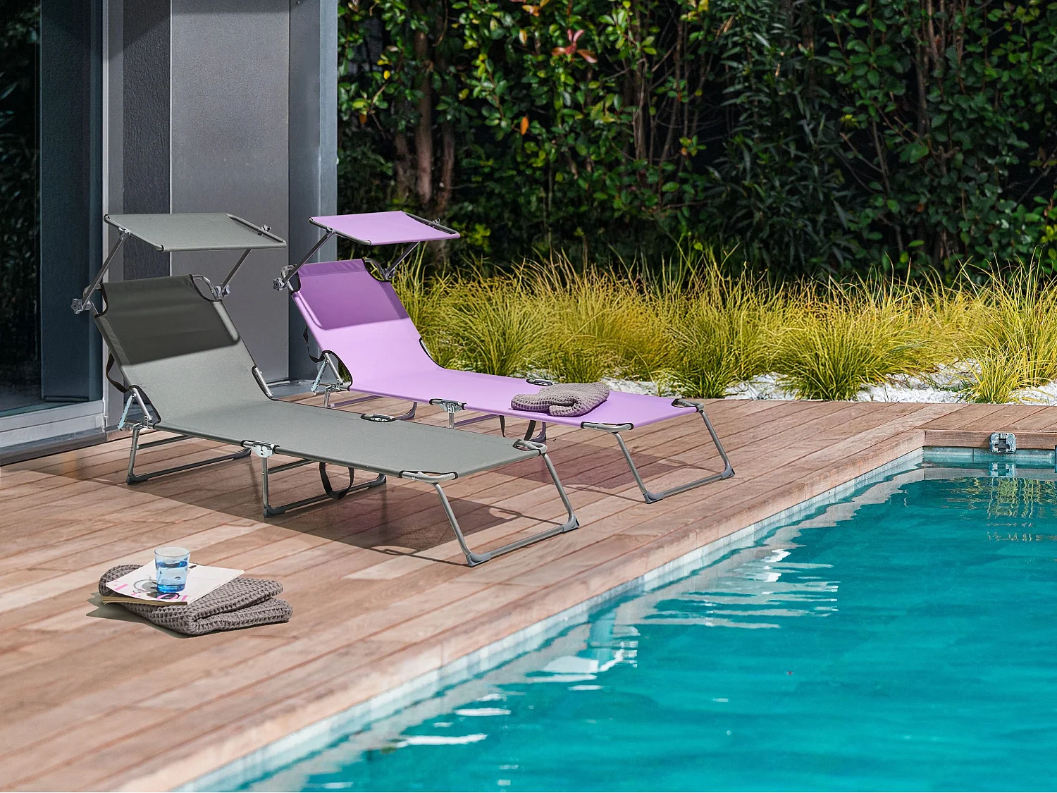 Transat FOLIGNO Métal Gris