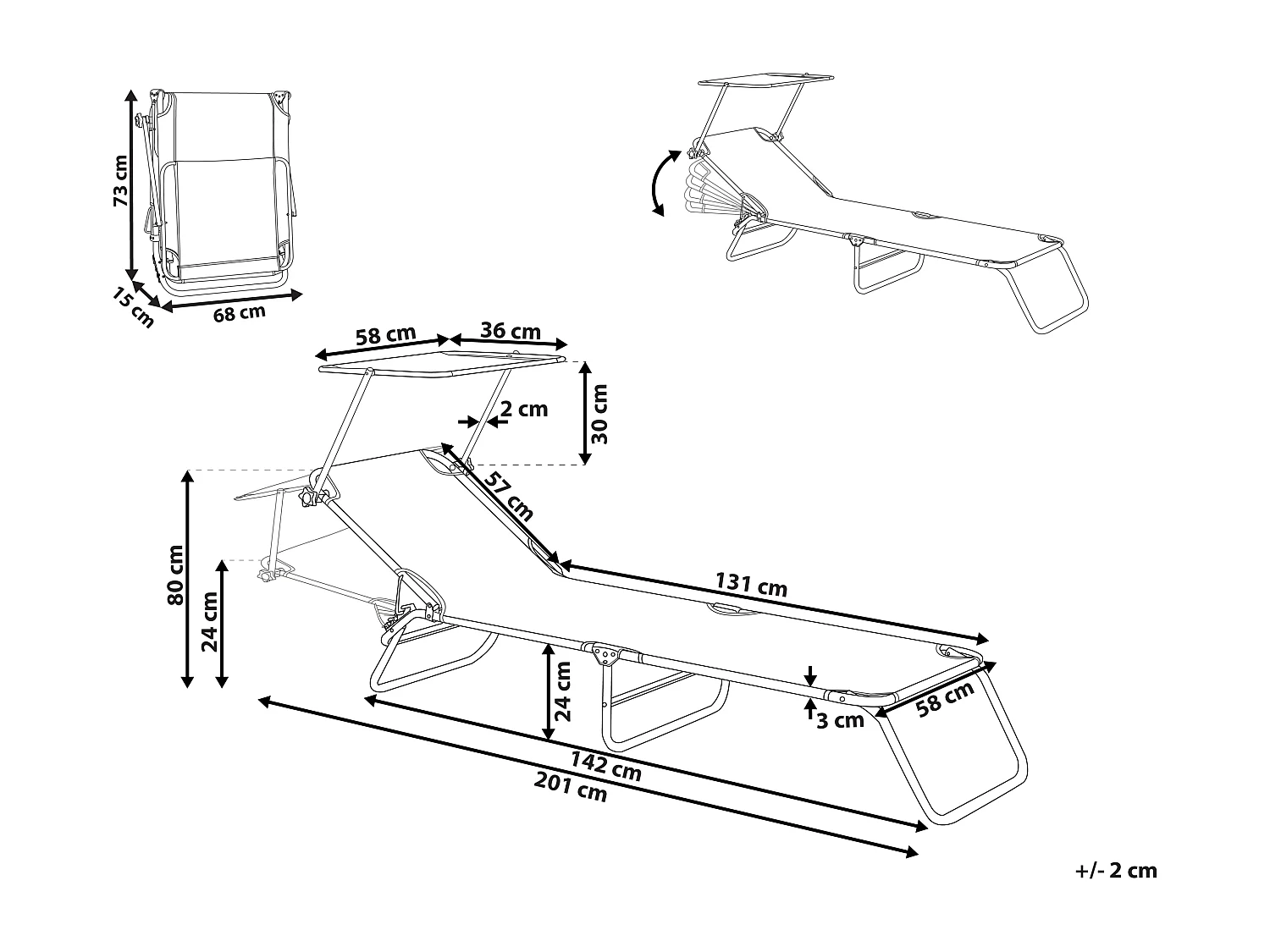 Transat FOLIGNO Métal Gris