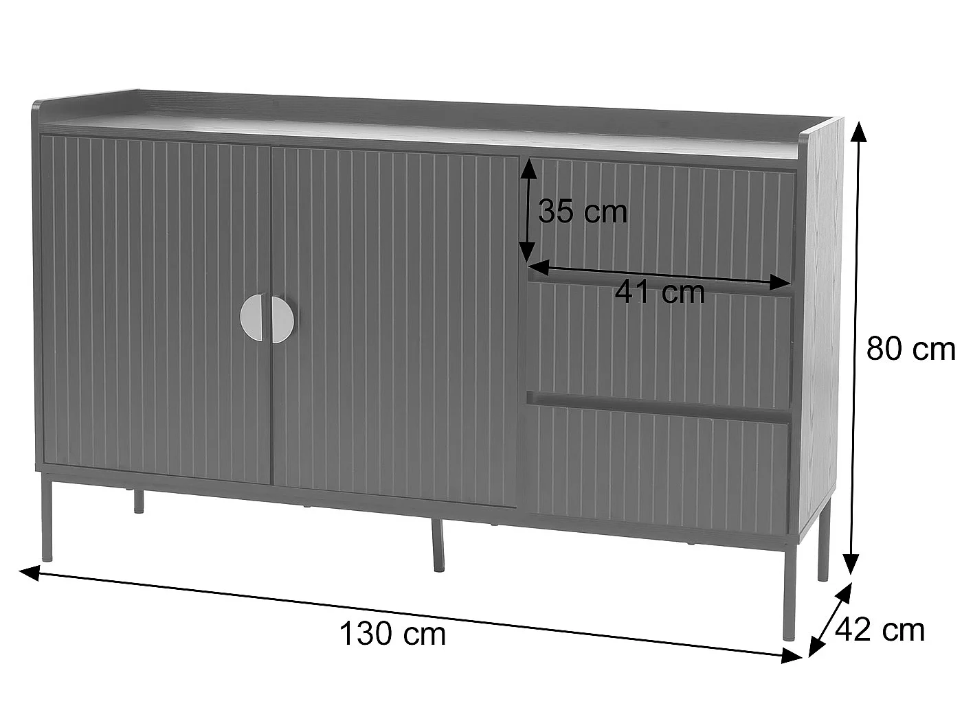 Buffet MCW-O39,  naturel
