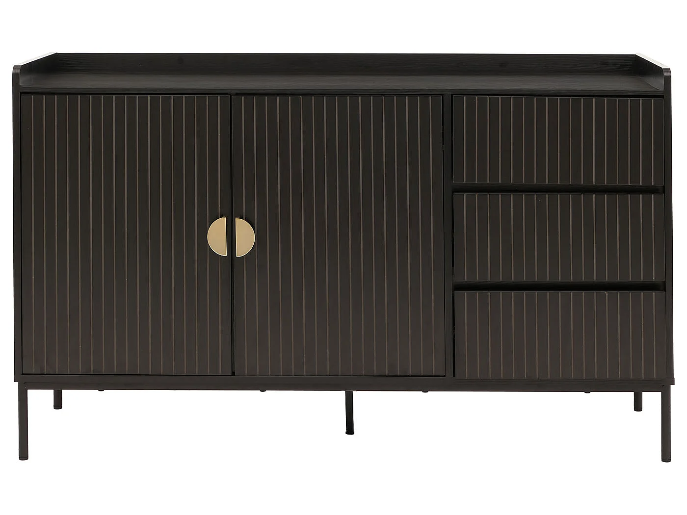 Buffet MCW-O39,  aspect bois noir