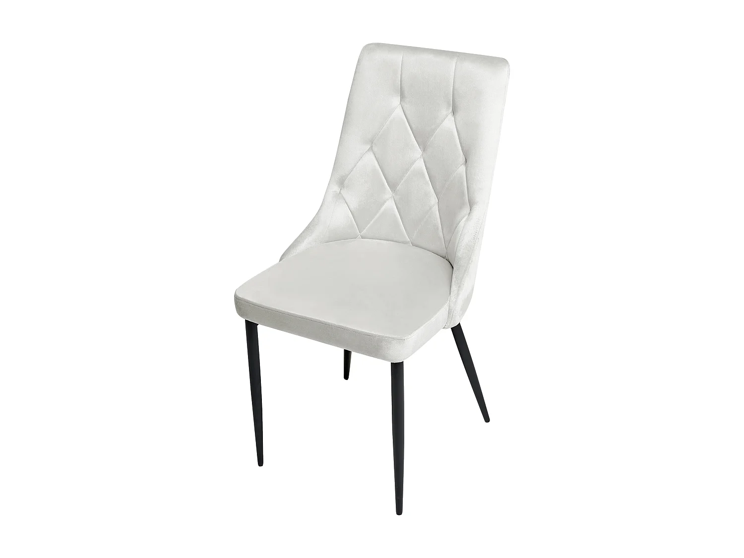 Lot de 2 chaises de salle à manger AVENIR Velours Blanc cassé