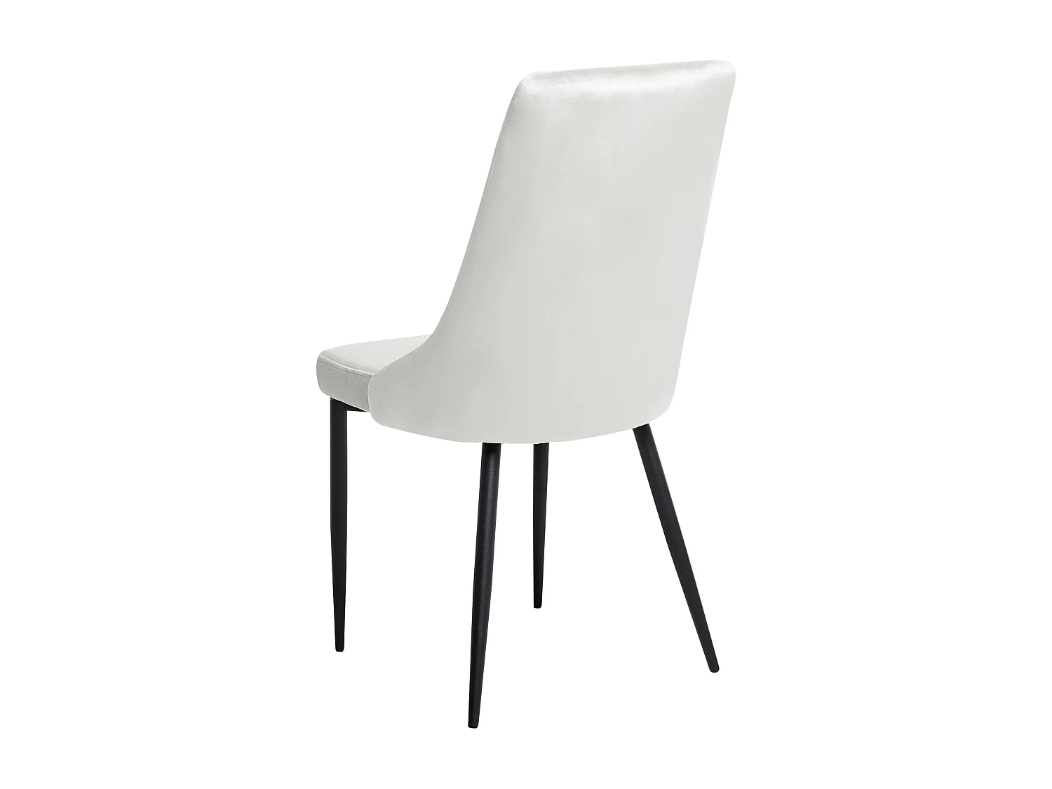 Lot de 2 chaises de salle à manger AVENIR Velours Blanc cassé