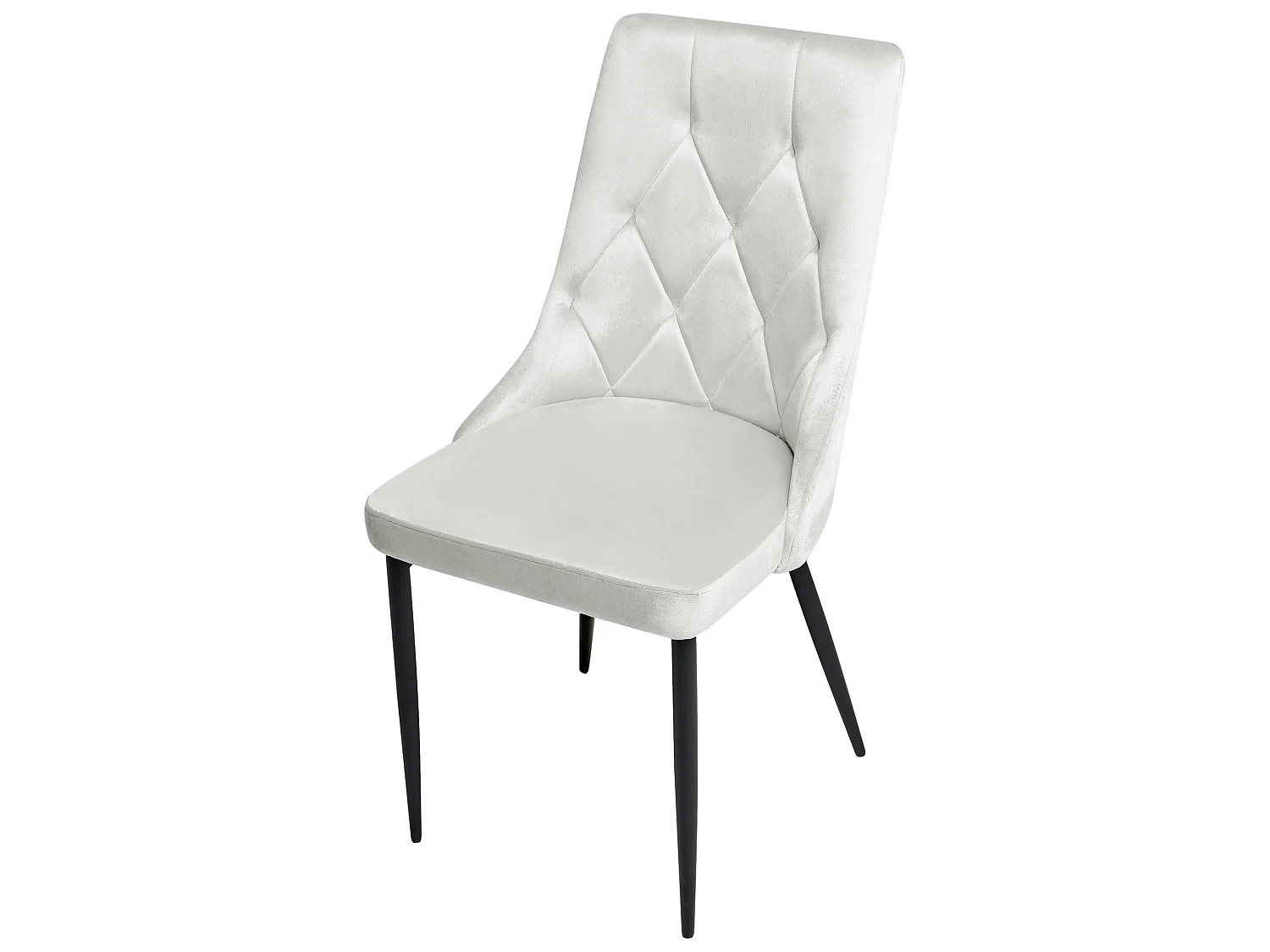 Set of 2 Dining Chairs AVENIR Velvet Off-White