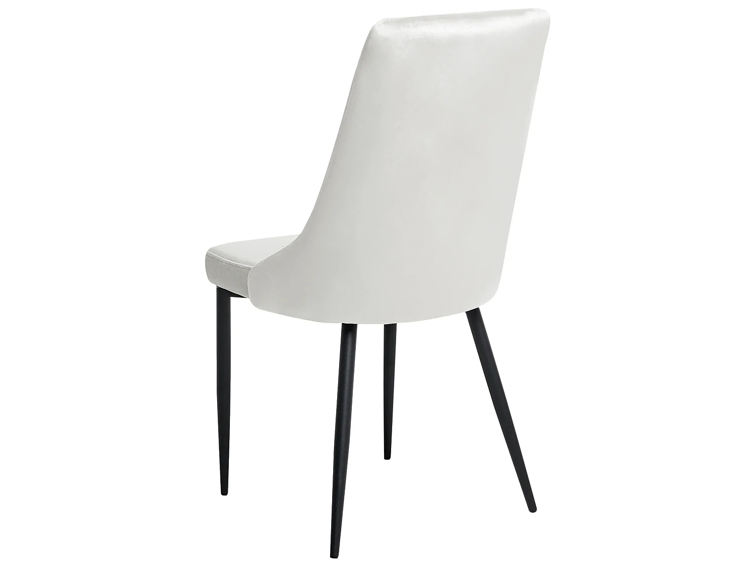 Set of 2 Dining Chairs AVENIR Velvet Off-White