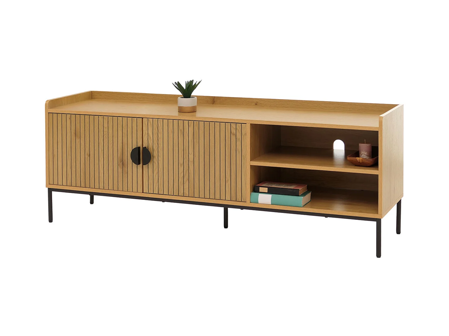 Drzwi do szafki pod telewizor MCW-O39,  naturalny