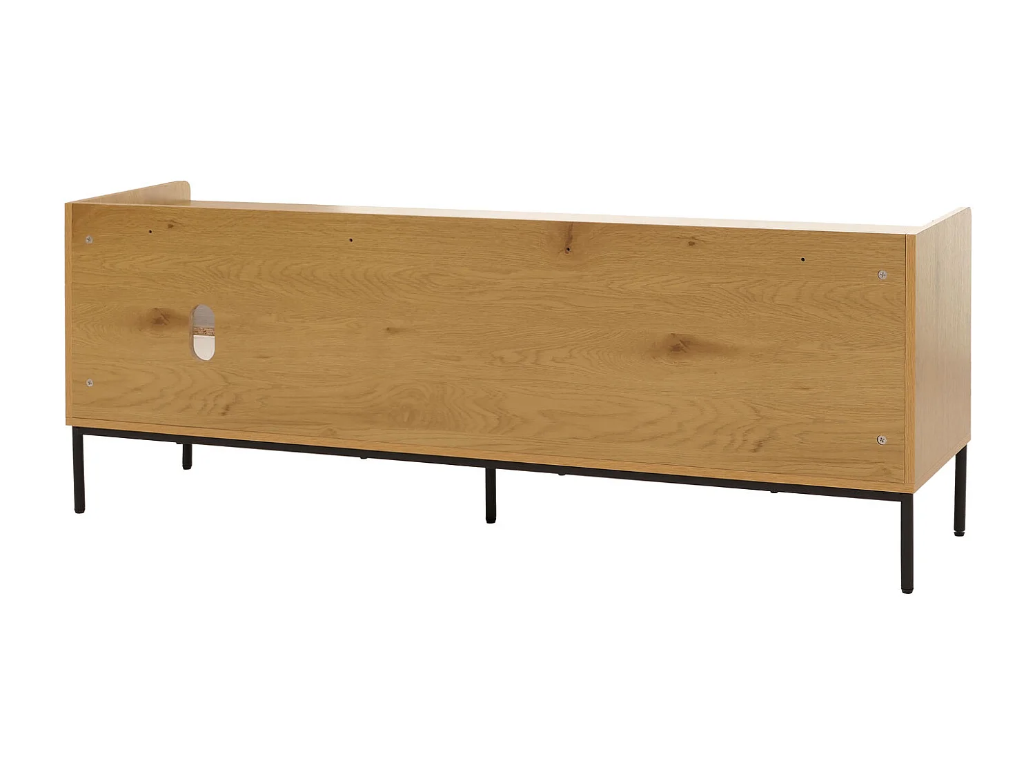 Meuble TV avec portes MCW-O39,  naturel