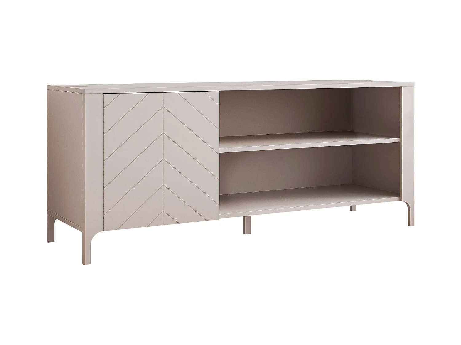 Meuble TV - 135 cm - LORIEN - Cachemire
