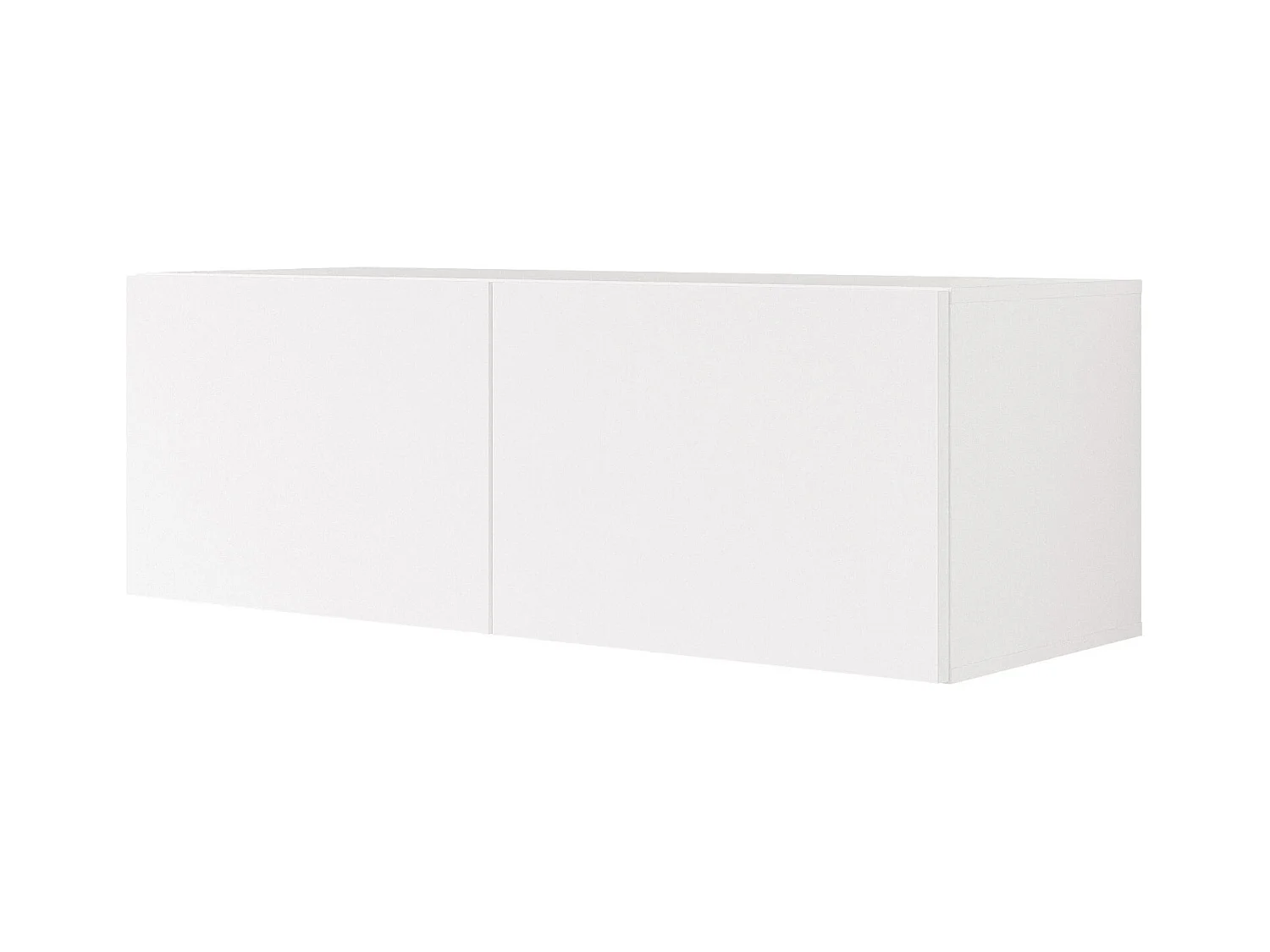 Meuble TV avec LED ANGEL  100 cm blanc mat