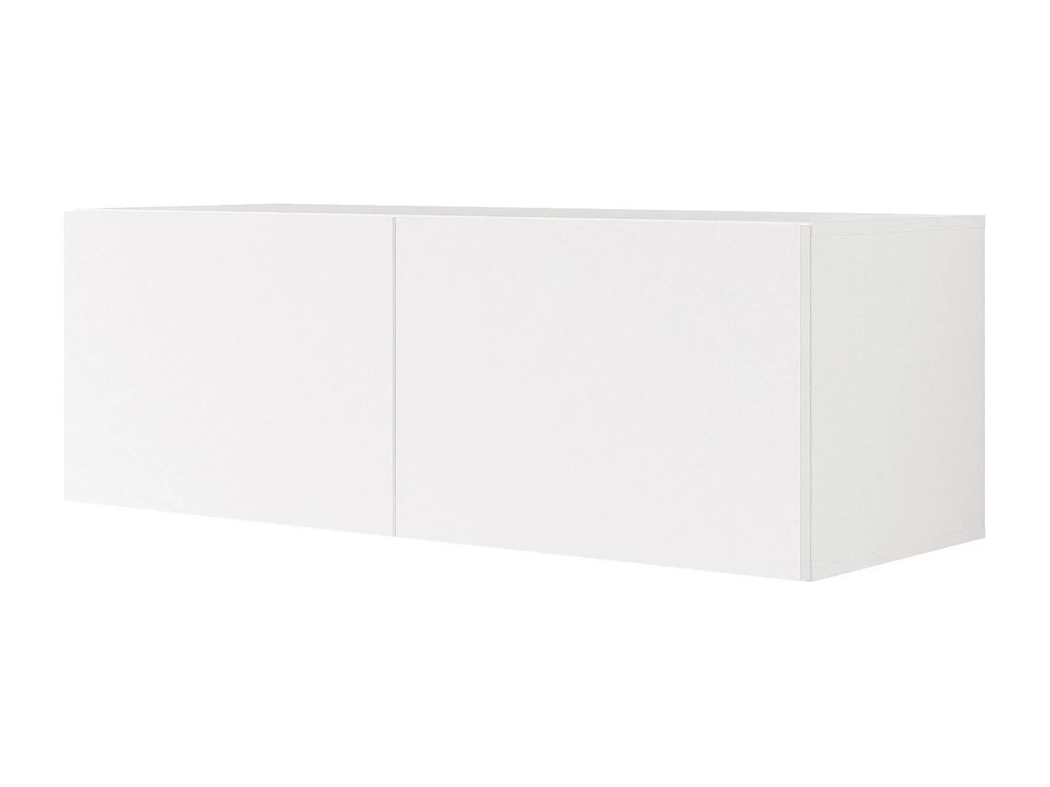 Meuble TV avec LED ANGEL  100 cm blanc mat