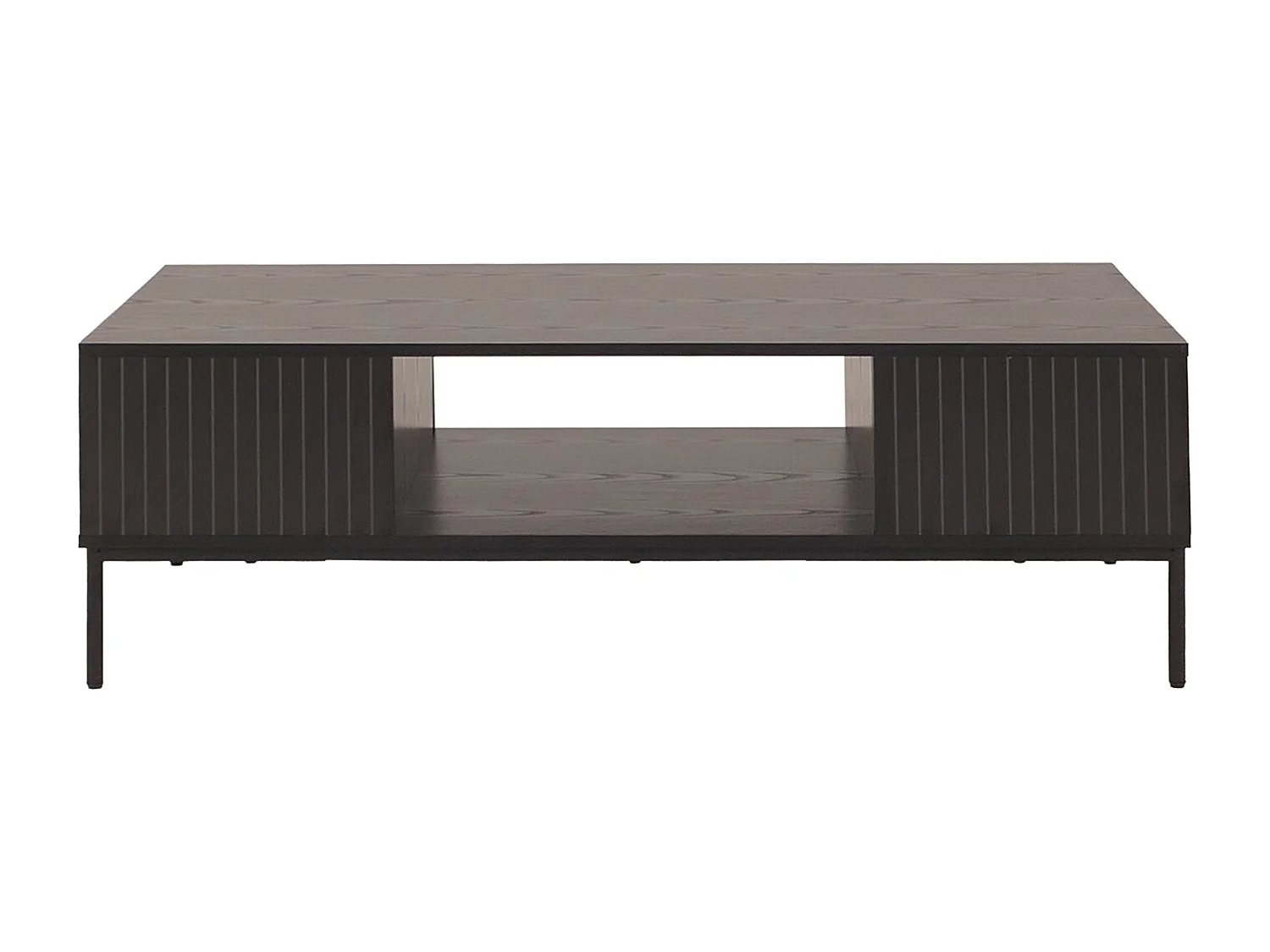 Meuble TV MCW-O39,  aspect bois noir