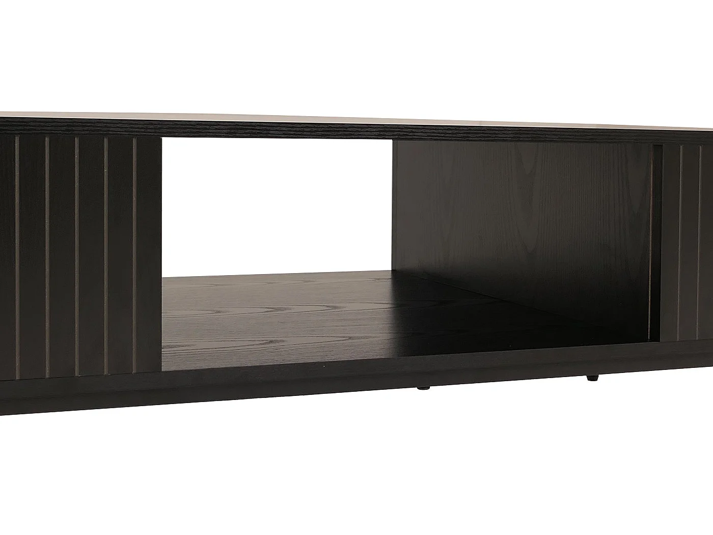 Meuble TV MCW-O39,  aspect bois noir