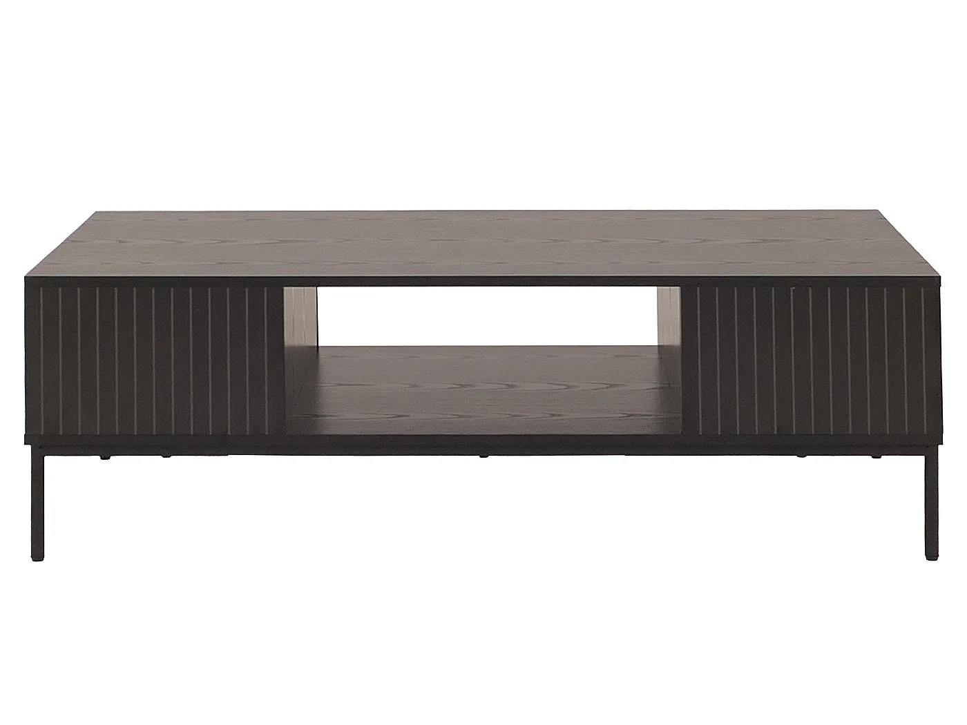 Meuble TV MCW-O39,  aspect bois noir