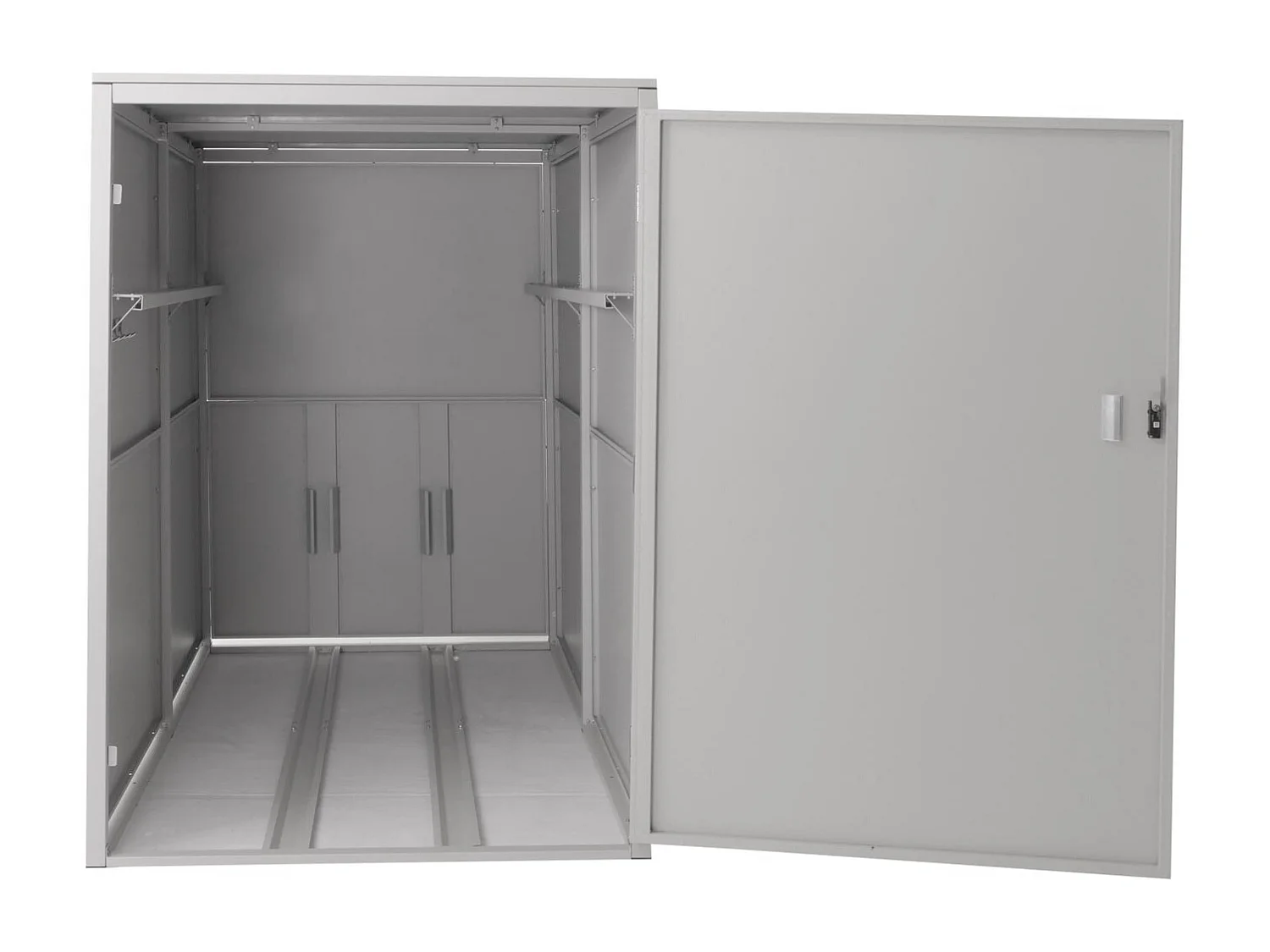 Garaż na 2 rowery MCW-L56c,  jasnoszary