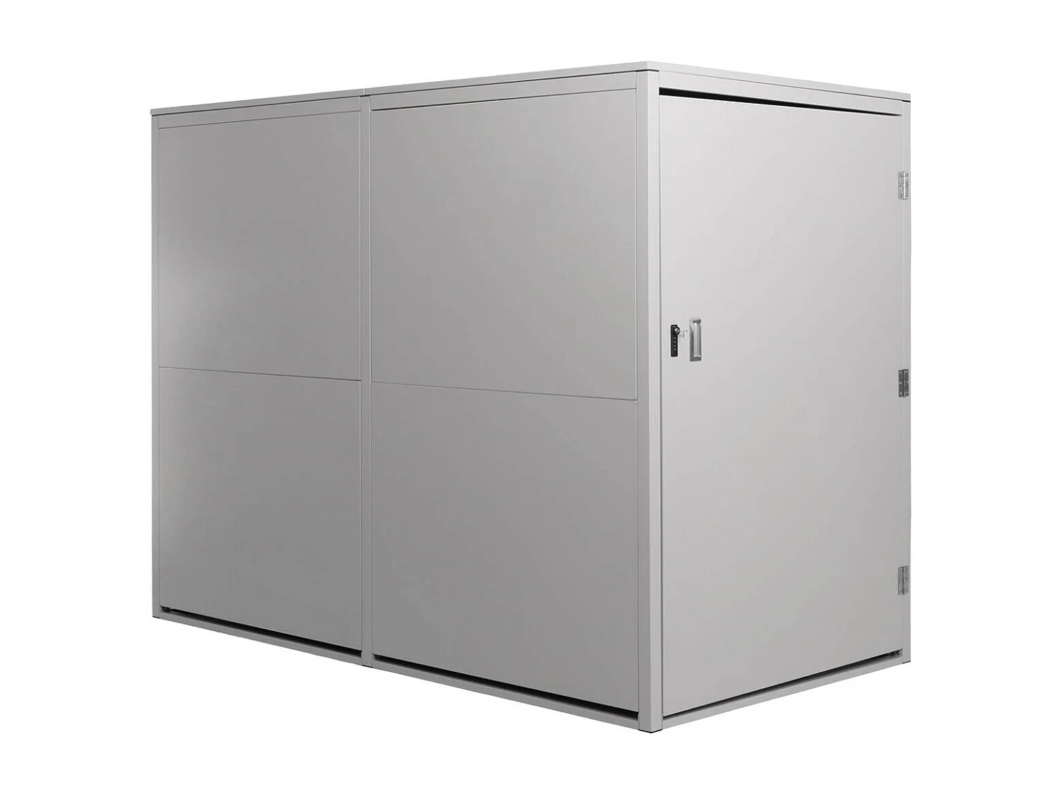 Garaż na 2 rowery MCW-L56c,  jasnoszary