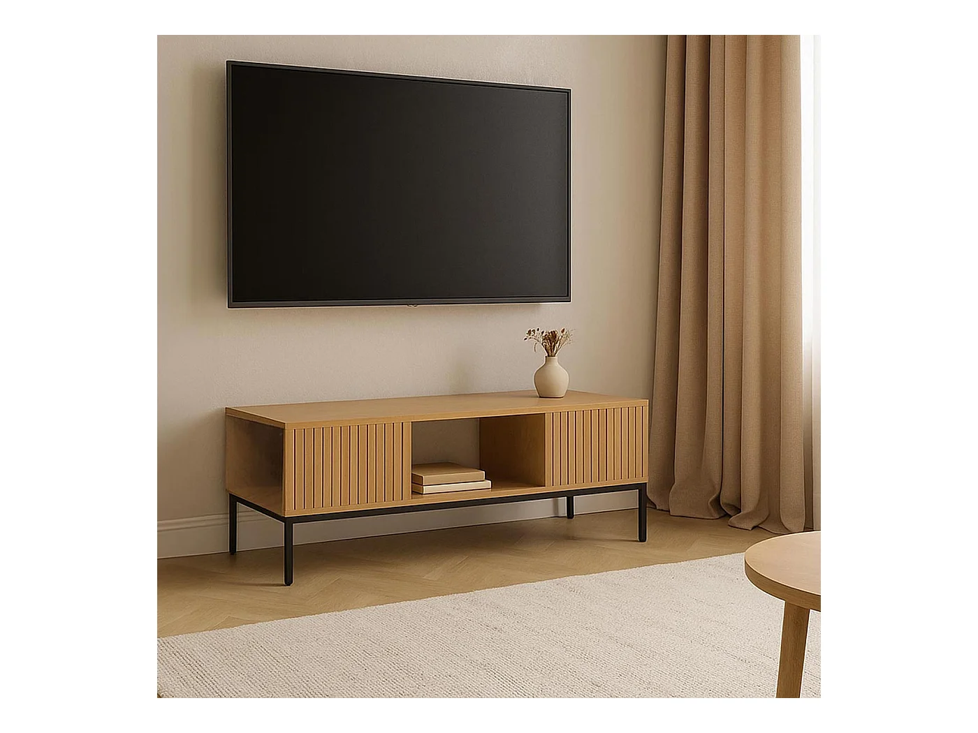 Stojak TV MCW-O39,  naturalny