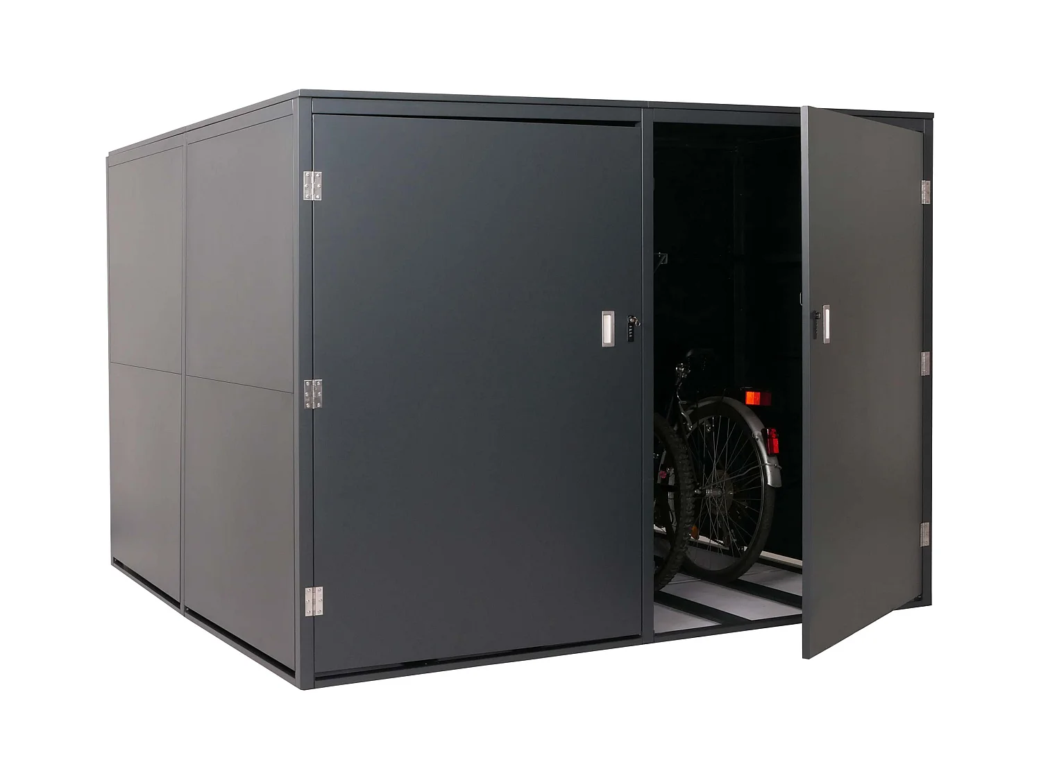 Garaż na 4 rowery MCW-L56c,  antracytowy