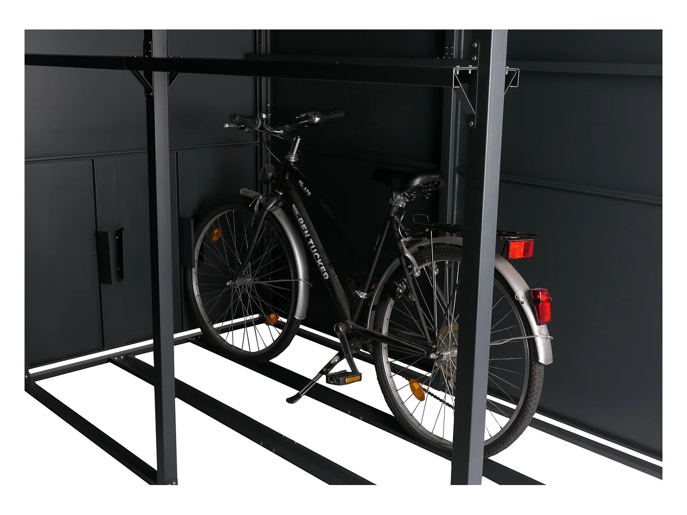 Garaż na 4 rowery MCW-L56c,  antracytowy