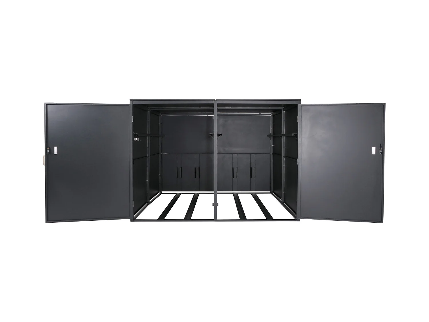 Garaż na 4 rowery MCW-L56c,  antracytowy