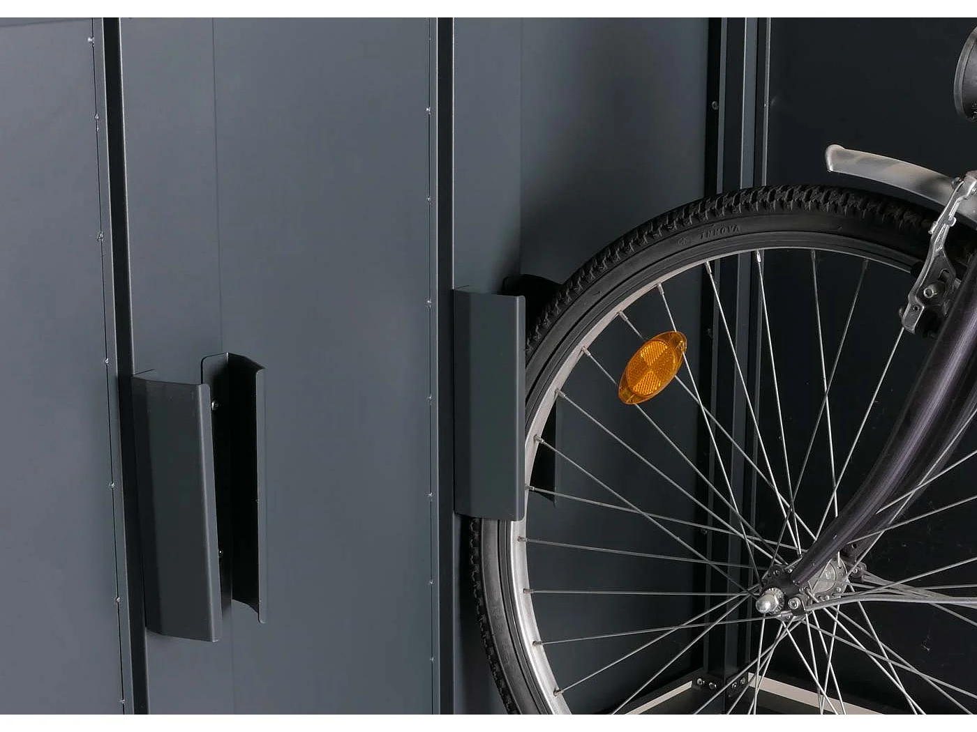 Garaż na 4 rowery MCW-L56c,  antracytowy