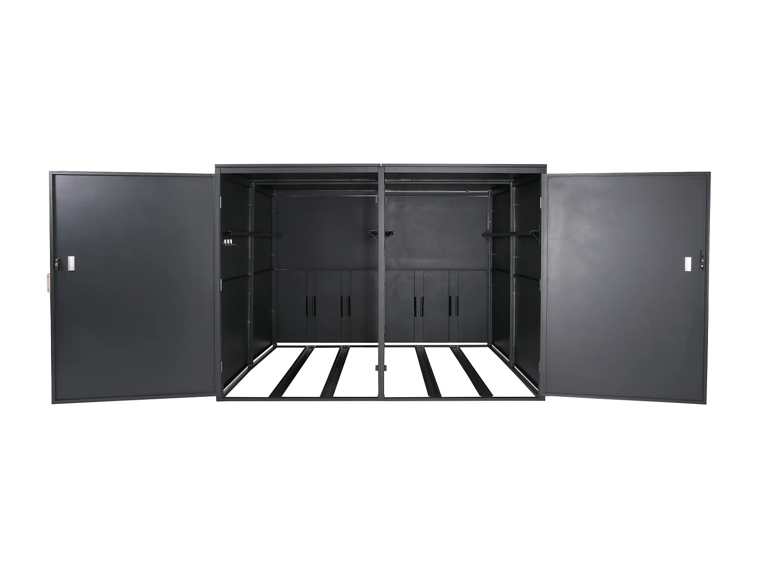 Garaż na 4 rowery MCW-L56c,  antracytowy