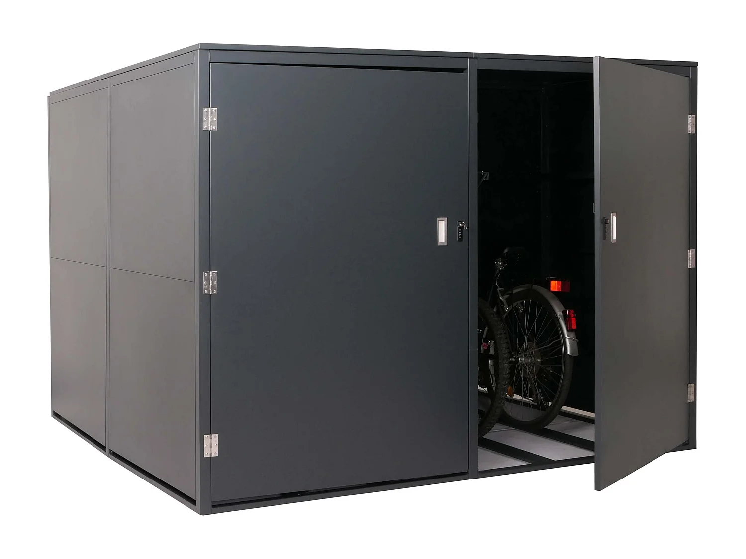 Cykelgarage til 4 cykler MCW-L56c,  antracit